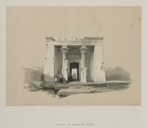 मिस्र और नूबिया, खंड II: डंडौर का मंदिर, नूबिया, 1848। द्वारा लुई हागे