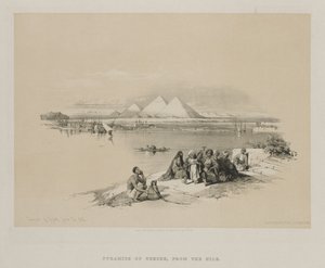 मिस्र और नूबिया, वॉल्यूम I: नील के पिरामिड, नील से, 1846। द्वारा लुई हागे