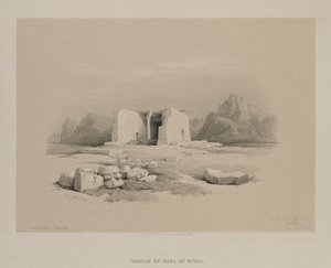 मिस्र और नूबिया, खंड I: 1846 में नूबिया में टफा में मंदिर।