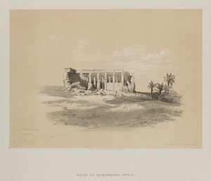 मिस्र और नूबिया, वॉल्यूम I: वाडी महाराका, नूबिया, 1846। द्वारा लुई हागे