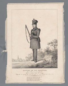 डैनियल डे वोस ब्रूवर। 30 जुलाई 1770 को डेवेंटर में जन्मे। विलियम के सैन्य आदेश के नाइट, 4th क्लास। 2 अगस्त 1831 को हंटर्स ऑफ़ वैन डैम की कोर के साथ एक स्वयंसेवक शिकारी के रूप में भेजे गए। द्वारा विलेम डी क्लार्क