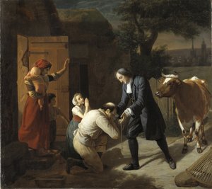 फ्रेंकोइस फेनेलन (1651-1715) एक किसान को एक चोरी की गाय की रिपोर्ट करता है - हेर्सेंट, लुई (1777-1860) द्वारा फेनेलन एक किसान को एक चोरी की गाय लौटाता है। तेल के रंगों से केन्वस पर बना चित्र। आयाम: 97.5x109.5 सेमी। राष्ट्रीय संग्रहालय स्टॉकहोम