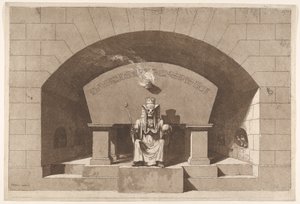 मौत के साथ मकबरा एक स्फिंक्स, सीए के रूप में उभरा। 1779-1784।