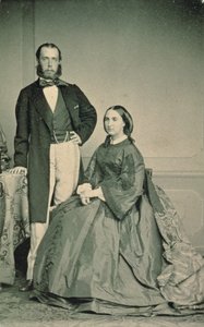मैक्सिमिलियन ऑफ हैप्सबर्ग-लोरेन (1832-67) और चार्लोट सक्से-कोबुर्ग-गोथा (1840-1927), मेक्सिको के सम्राट और महारानी, मैक्सिको के लिए प्रस्थान से पहले, 1864 द्वारा लुइस जोसेफ गामर