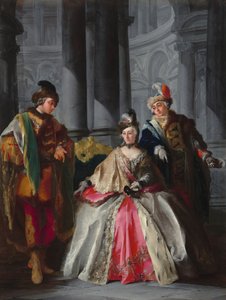 एक बहाना के लिए तैयार तीन आंकड़े, सी। 1740s।