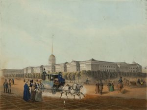 सेंट पीटर्सबर्ग में एडमिरल्टी, 1840 के अंत में। द्वारा लुइस जूल्स अर्नौट