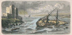 1863 में बेरूत में &39;मौरडाइन&39; का डूबना, एम। मॉरग्विल की एक तस्वीर के बाद द्वारा लुई ले ब्रेटन