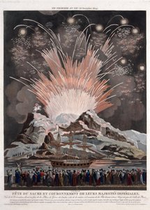 नेपोलियन के राज्याभिषेक पर उत्सव - ले कोयूर, लुई (सक्रिय सीए 1800) - 1806 - एक्वाटिंट - 54,3x42,4 - निजी संग्रह
