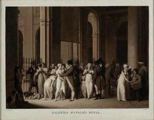 रॉयल पैलेस की गैलरी, 1809। द्वारा लुई लियोपोल्ड बोइली
