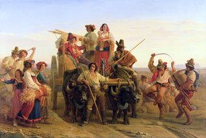 पोंटीन मार्शेस में हार्वेस्टर्स का आगमन, 1830