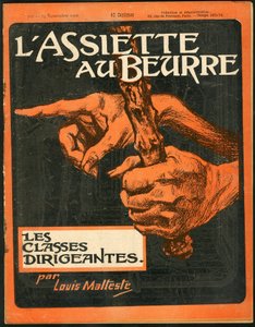 "" L'Plate au Beurre "" का कवर, संख्या 295, रंगों में व्यंग्य द्वारा लुइस माल्टस्ते