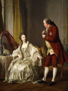 Marquis और Marquise de Marigny, 1769 का डबल पोर्ट्रेट द्वारा लुई मिशेल वान लू