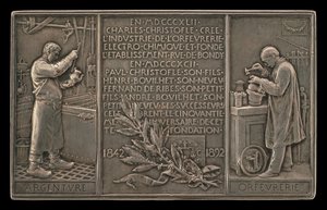 क्रिस्टोफ़ल कंपनी की पचासवीं वर्षगांठ, 1842-1892 [रिवर्स], 1892।