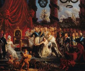 लुई XVIII (1755-1824) 1814 के बाद फ्रांस को उसके पैरों की मदद करना