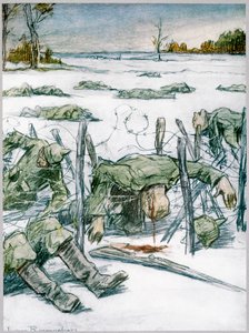 'कांटेदार तार', 1916