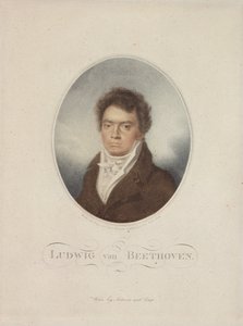 Blasius Hofel (1792-1863) 1814 (mezzotint) द्वारा उत्कीर्ण लुगविग वैन बीथोवेन (1770-1827) द्वारा लुई रेने लेट्रोन