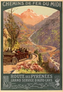 दक्षिण रेलवे। पायरेनीज़ का मार्ग, सी। 1900-1910।
