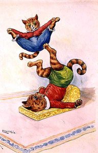 एक्रोबेट्स, c.1905 द्वारा लुई व्यर्थ