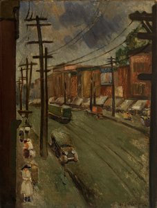 मेन स्ट्रीट, मॉन्ट्रियल, 1928। द्वारा लुई विसेनबर्ग