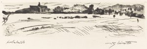 टिब्बा के साथ लैंडस्केप, 1917। द्वारा लोविस कोरिंथ