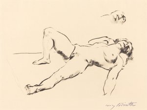 रेक्लाइनिंग फीमेल न्यूड II, 1912। द्वारा लोविस कोरिंथ
