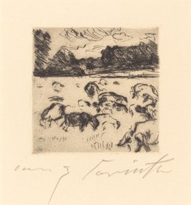 चरने वाली भेड़ चरने वाली भेड़, 1916। द्वारा लोविस कोरिंथ