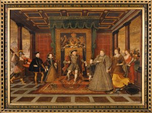 हेनरी VIII का परिवार: ट्यूडर उत्तराधिकार का एक रूपक, 1572
