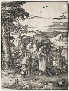 अब्राहम बलि बलिदान करने के लिए इसहाक, 1517-1519। द्वारा लुकास वैन लेडेन