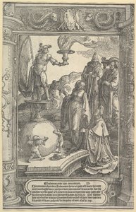 सोलोमन आइडोलट्री [I Kings, 11: 1-8], ca. 1517। द्वारा लुकास वैन लेडेन