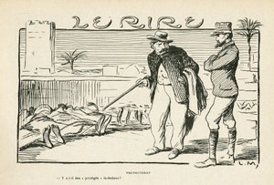 Le Rire में चित्रण, ०४/०५/१२ - संरक्षित उपनिवेशीकरण (उत्कीर्णन) द्वारा लुसिएन मेटिवेट
