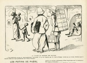 ले रीयर में चित्रण, २५/०४/०८ - कॉलोनी मंत्री की यात्रा, सेनेगल (उत्कीर्णन) द्वारा लुसिएन मेटिवेट