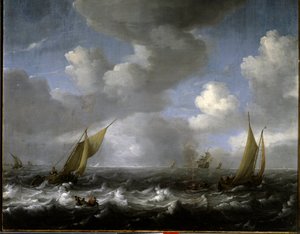Navy. Painting by Ludolf Backhuysen (1631-1708) Ec. Hol.
