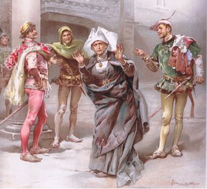 नर्स भगवान तु अच्छे दु: खी सज्जनों।, चित्रण से Romeo और जूलियट,