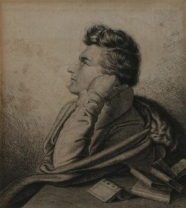 कवि हेनरिक हेन 1797-1856, 1827 का चित्रण