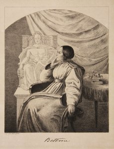 लेखक बेट्टिन वॉन अर्निम 1785-1859, नी ब्रेंटानो, 1838 का पोर्ट्रेट।