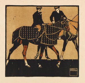 पोर्टफोलियो टर्फ से। बारह घुड़दौड़ छवियों, 1909। द्वारा लुडविग होहल्विन