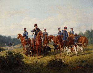 द कोर्सिंग, 1856। द्वारा लुडविग पिट्सच