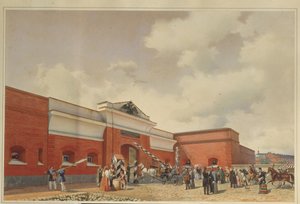 क्रोनस्टैड सी फोर्ट सेंट पीटर्सबर्ग गेट्स, 1850