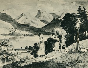 फुस्चेल झील, साल्ज़बर्ग, ऑस्ट्रिया, 1823, 1943।