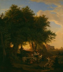 ग्रोटाफेराटा में फव्वारा, 1832।