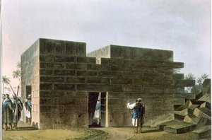 लीबिया में बृहस्पति अम्मोन का मंदिर, 'ऑटोमन डोमिनियंस में दृश्य', पब से प्लेट 70। रॉबर्ट बॉयर द्वारा (1758-1834) 1810 (एक्वाटिंट) द्वारा लुइगी (बाद में) मेयर