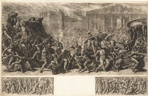 यरूशलेम में मंदिर की बोरी, सी। 1838. द्वारा लुइगी एडेमोलो