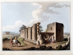 इटली में एग्रीजेंटो में प्राचीन मंदिर। लुइगी मेयर, लंदन द्वारा लिए गए मूल चित्रों से "" ओटोमन डोमिनियन में, यूरोप में, एशिया में और कुछ भूमध्यसागरीय द्वीपों के दृश्य" में द्वारा लुइगी मेयर