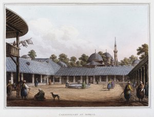 कैंपमेंट ए बोर्गस। लुइगी मेयर, लंदन द्वारा लिए गए मूल चित्रों से "" ओटोमन डोमिनियन में, यूरोप में, एशिया में और कुछ भूमध्यसागरीय द्वीपों में दृश्य"" में द्वारा लुइगी मेयर