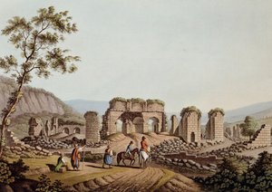 इफिसुस में डायना के मंदिर के अवशेष द्वारा लुइगी मेयर