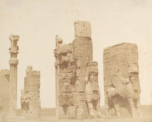 पर्सेपोलिस का प्राचीन प्रवेश द्वार], 1858।