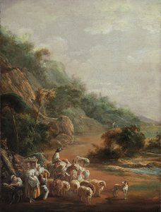 ग्रामीणों के साथ दृश्य, 1786