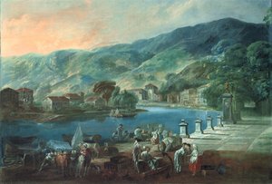 बिलबाओ में एल अर्नल का दृश्य, 1784 सीए