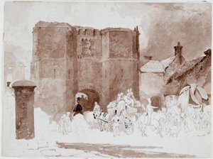 हॉट्सपुर टॉवर, Alnwick (कागज पर पेंसिल और पानी के रंग का) द्वारा ल्यूक क्लेनेल