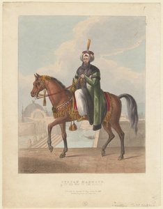 महमूद II का चित्र 1785-1839, तुर्क साम्राज्य का सुल्तान, 1829 द्वारा एम. गौसी